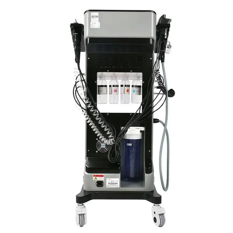 Salon Beauty Equipment Sauerstoffhydra 10 in 1 Gesichtsmikrodermabrasion Maschine für Hautgesichtsbehandlungen