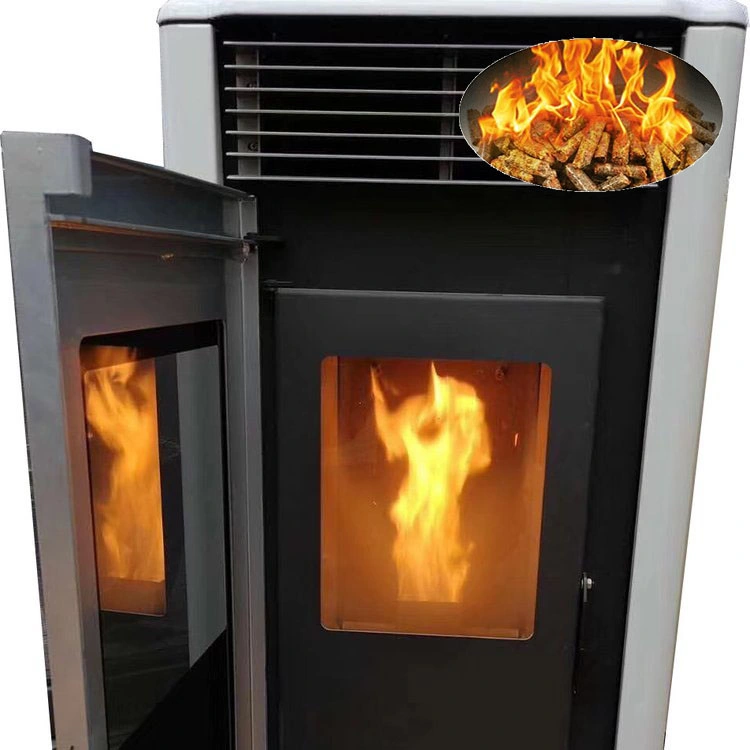 Fireplace for sale red indoor cast iron smokeless biomass wood pellet stove