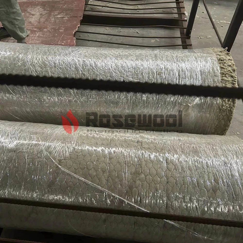 60-150 Kg/M&sup3; 100% Non Asbestos Rose Wool Blanket Insulation Material for Ceiling