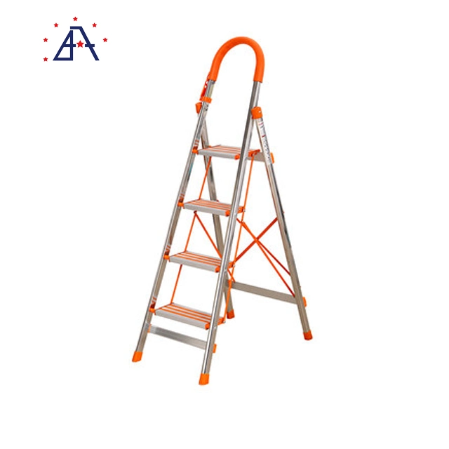 Home Use 3 4 Steps Aluminum Ladder