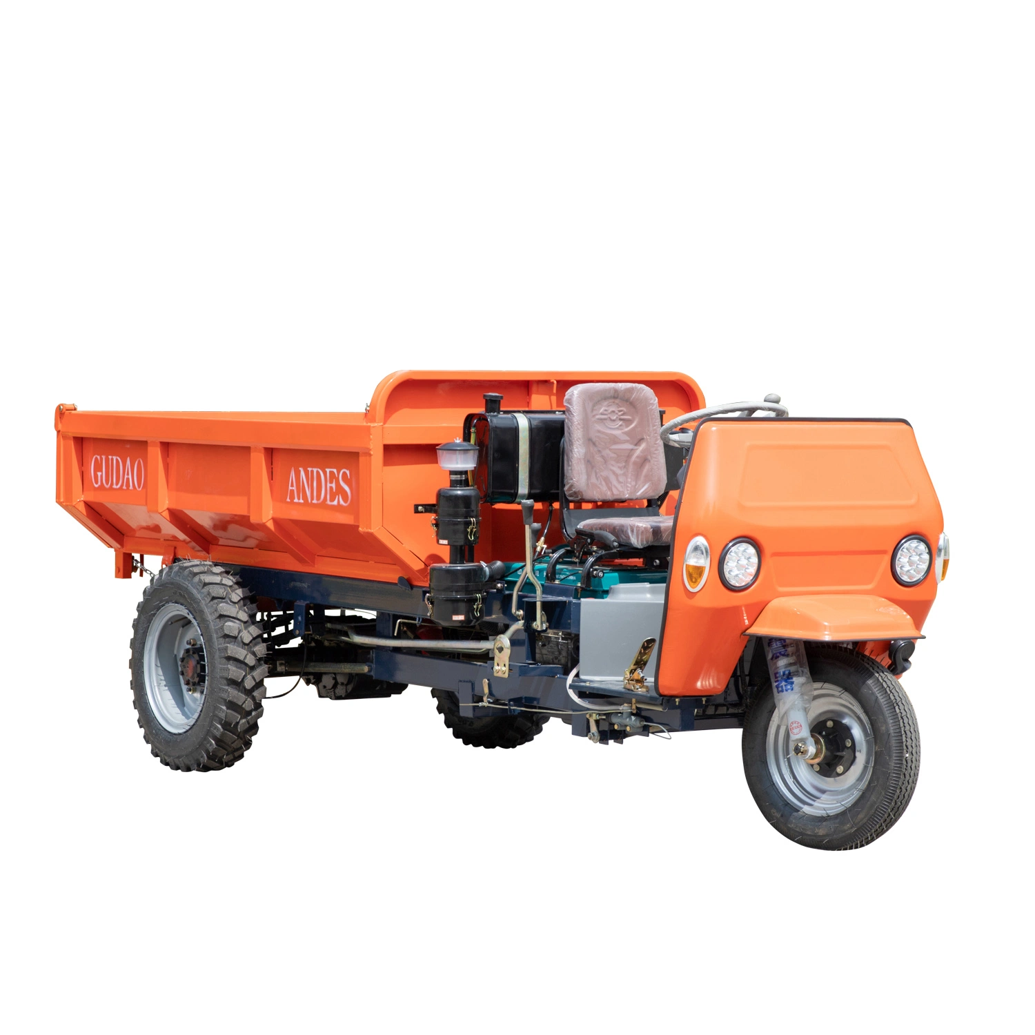 Mine Mini Diesel Dumper 2ton 3ton Tricycle à moteur diesel à chargement automatique