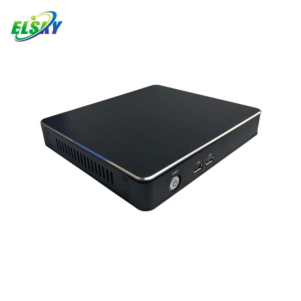 كمبيوتر Elsky Mini مع معالج Haswell من الجيل الرابع i3-4005u شبكة LAN RJ45 أو شبكة LAN مزدوجة 1*Msata 2*SATA 3.0 COM RS232 HD4005