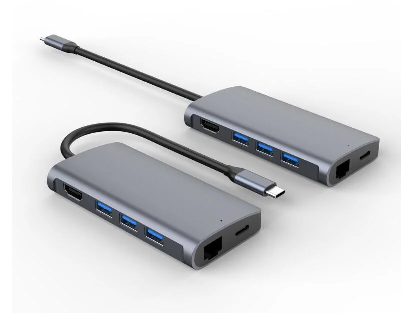 Multi Function 6 in 1 USB 3.0 Mini Adapter Hub Type-C USB3.0 USB-C Adapter Type C Hub