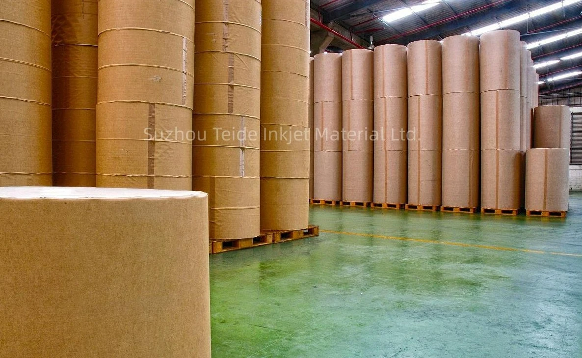 China Manufacturer Suppliers White Raw Jumbo Roll Raw Wallpaper / Non-Woven Wall Liner