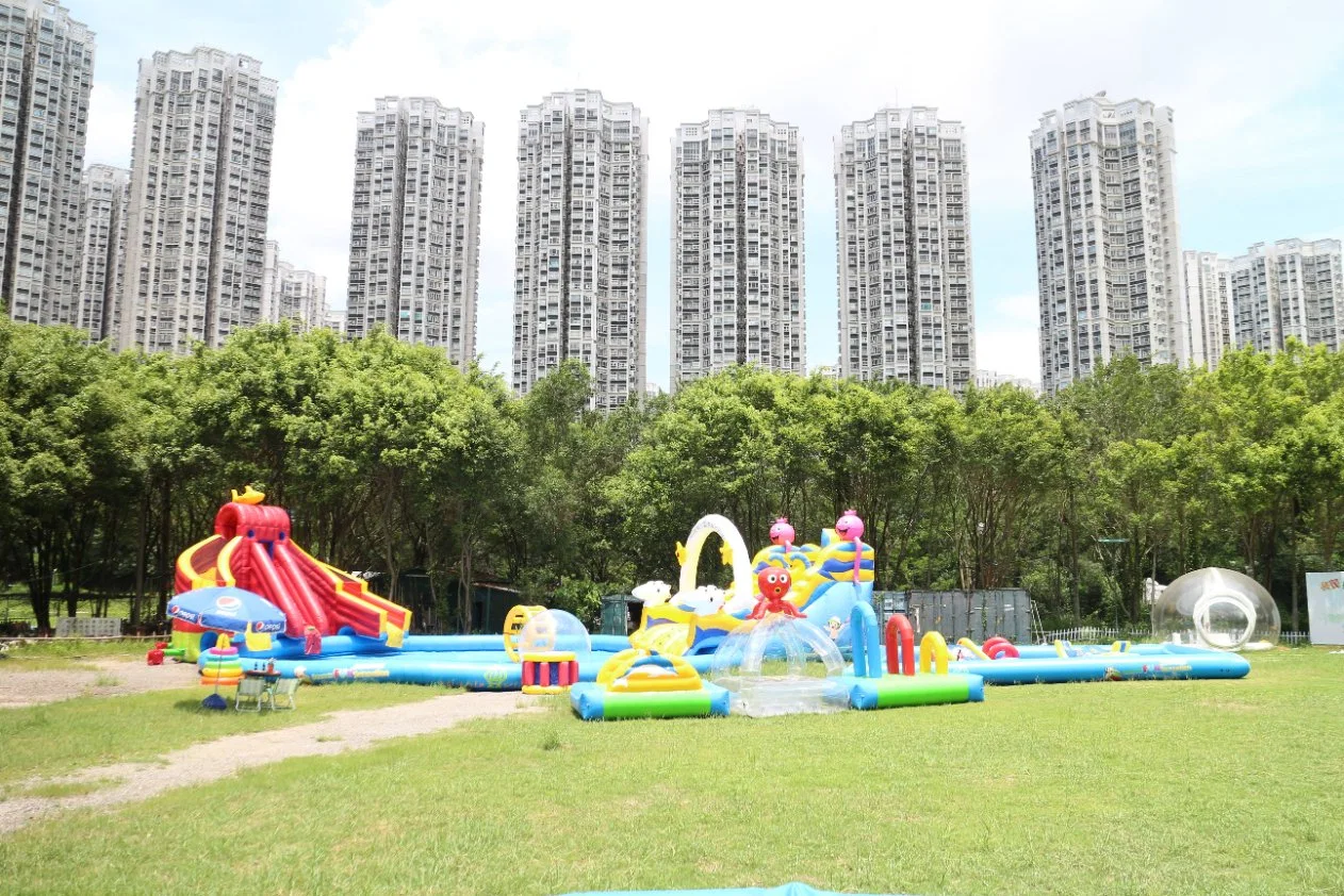 Inflatable Water Amusement Park for Group Playing