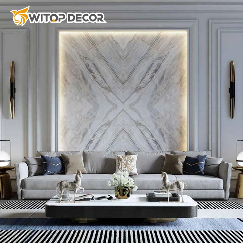 PVC Marble Sheet Waterproof White and Black Marble Color PVC Wall Panel Marble Sheet