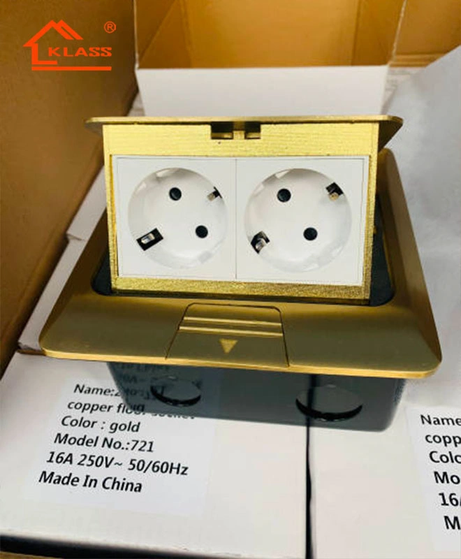 Soft Slow Pop-up Type UK Us European German Standard Electrical Floor Socket