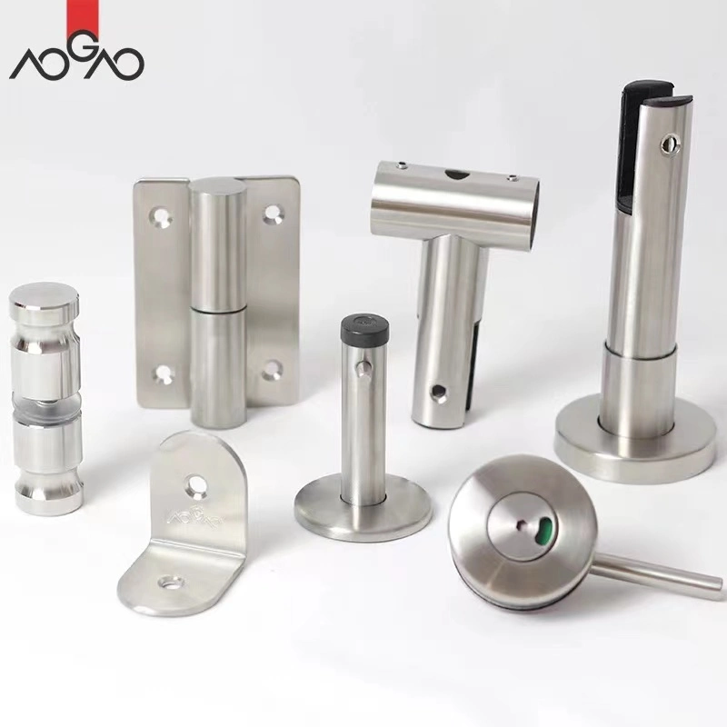 Factory Price Stainless Steel 304 Public Wc HPL Partition Hardware Toilet Cubicle Accessories