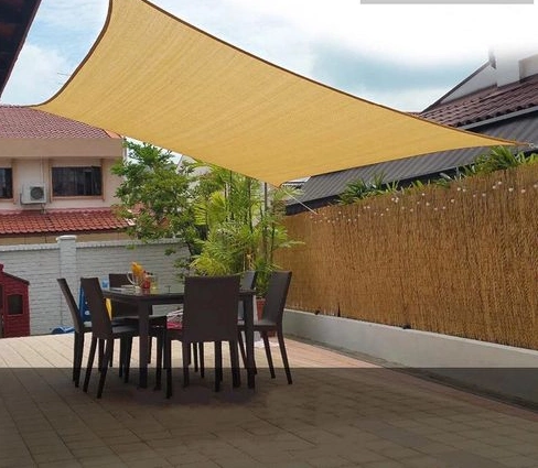 Beige 100% HDPE Shading Net New Material HDPE Carport Sunshade Net Special Sunshade for Parking Lot, Service Life Is 3-5 Years