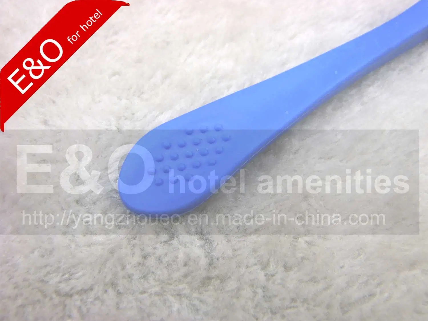 Soft Security Thumb Rubber Toothbrush with Nylon Bristle