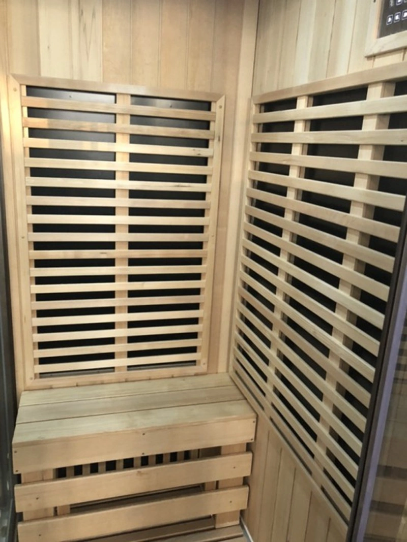 Toprank Best Price Traditional Cedar Finland Hemlock Wood 2 Person Mini Cabin Room Dry Far Infrared Sauna