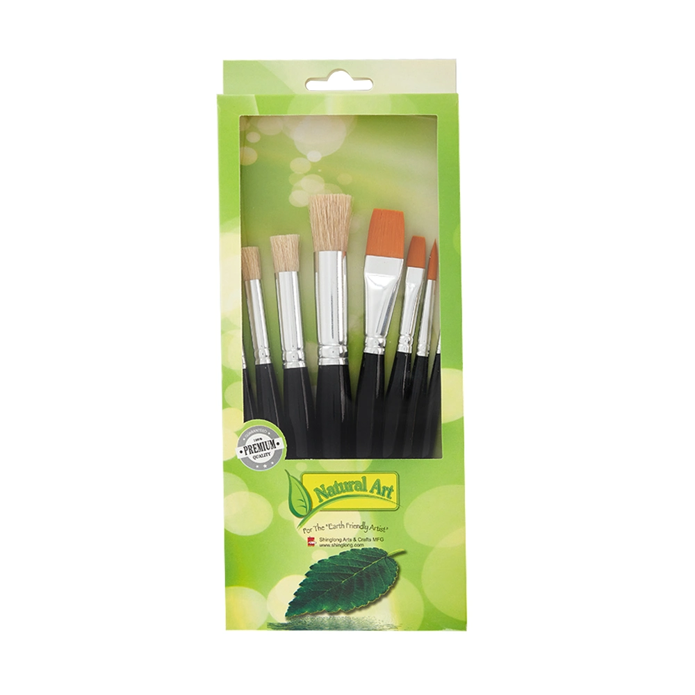 Artist Brushes Round Flat Head Paint Brush for Acrylic Oil Painting