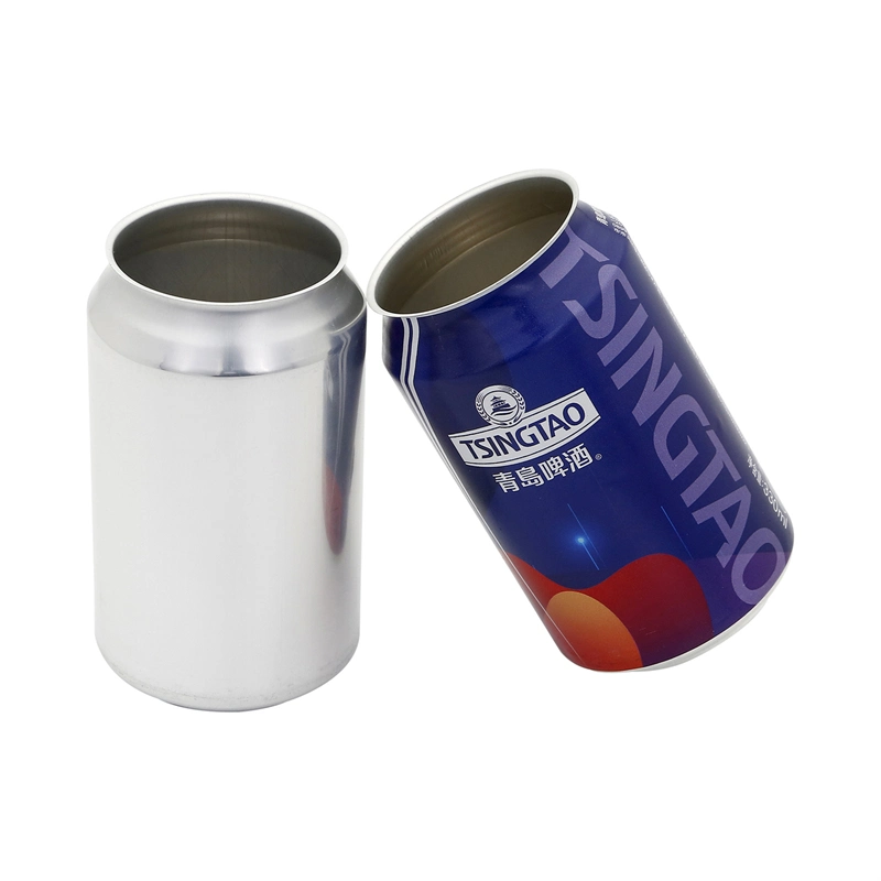 330ml Standard Cans Blank Aluminum Beverage Cans with 202 Pop Caps Lids