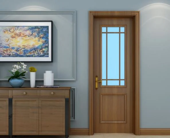 Water Absorption Expansion Rate 0.3% WPC Wood-Grain Door, Suitable for Many Places