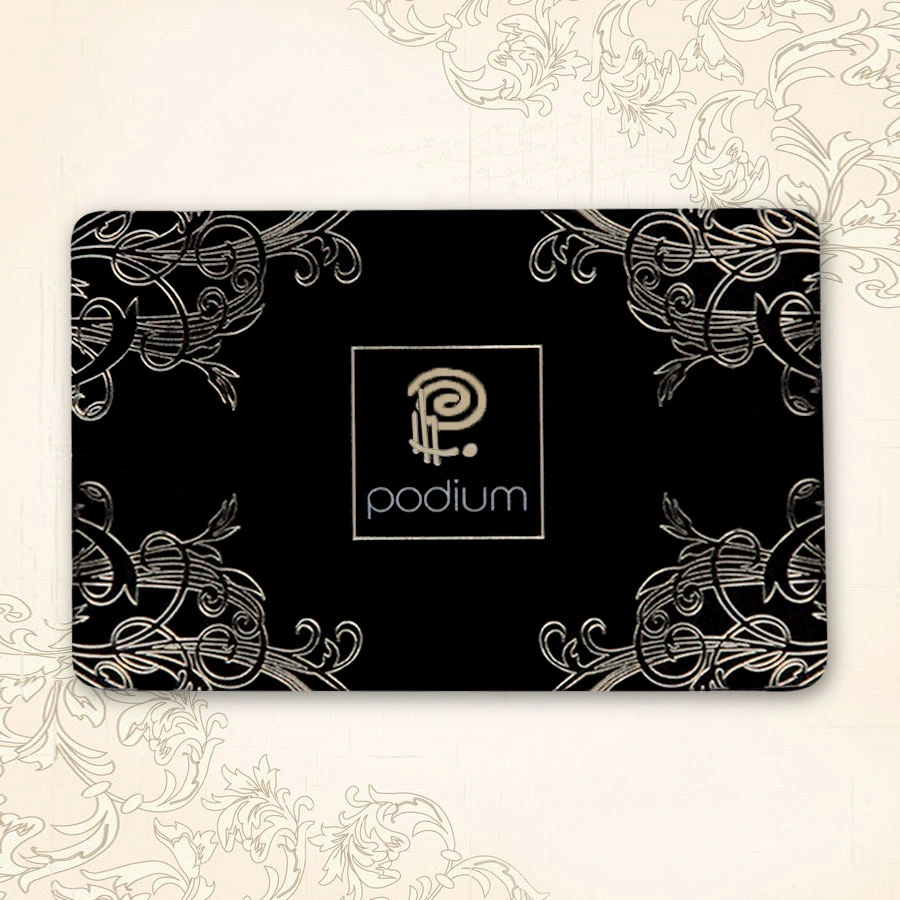 Gold Hot Stamping/Gold Foil PVC Plastic Membership Card