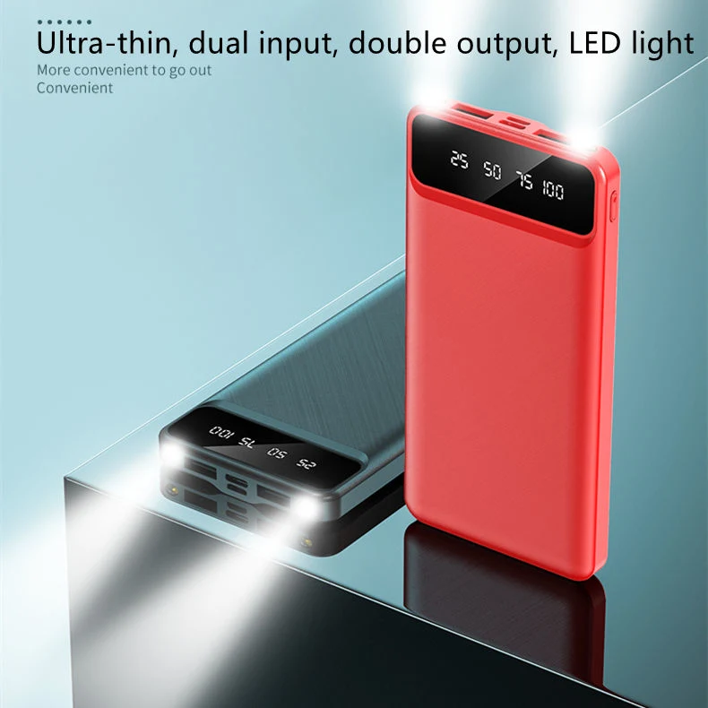 Factory Wholesale/Supplier Dual Input and Dual Output 2.1A Fast Charge 10000mAh Latest Powerbank