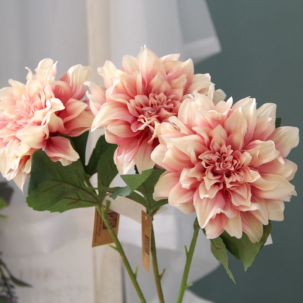 Artificial Dahlia Flowers Silk Dahlia Flowers for Home Bridal Flower Wedding Party Festival Decoration