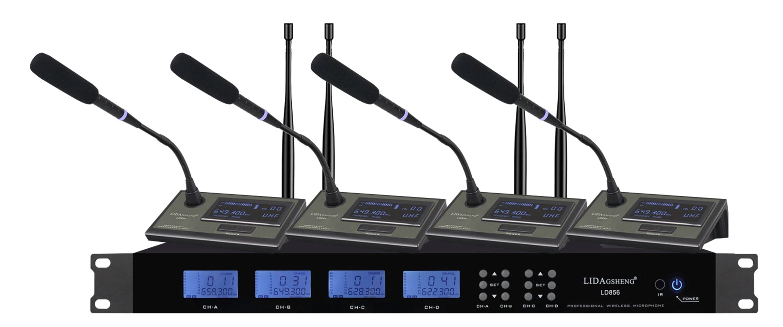 Temeisheng Meeting Wireless Microphone 4in1 UHF