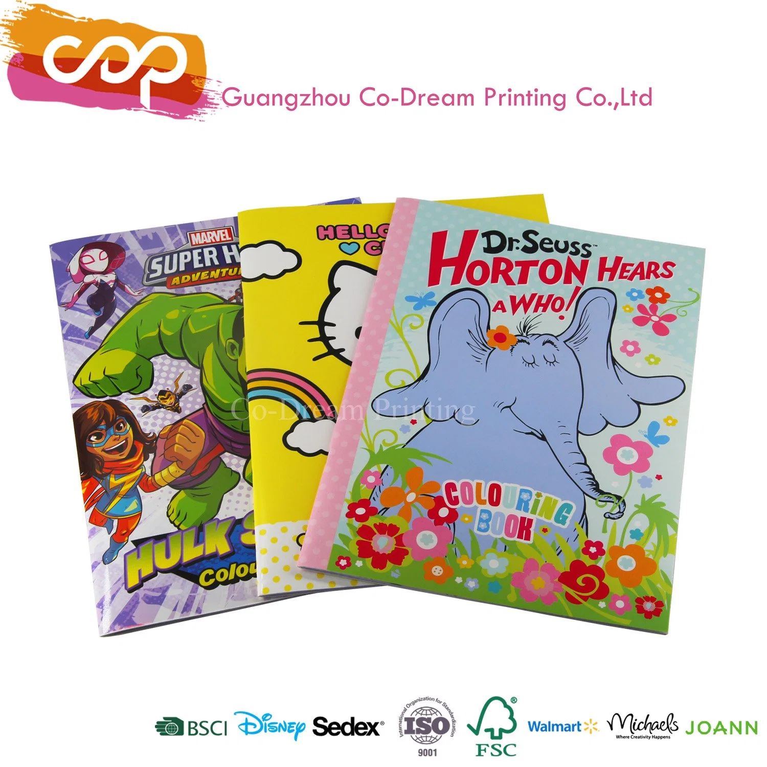 Famous Carton Character Coloring Children Perfect Binding Book