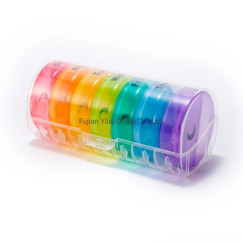 Weekly Pill Organizer 7 Day 2 Times a Day Large Daily Cases Plastic Pill Storage Box