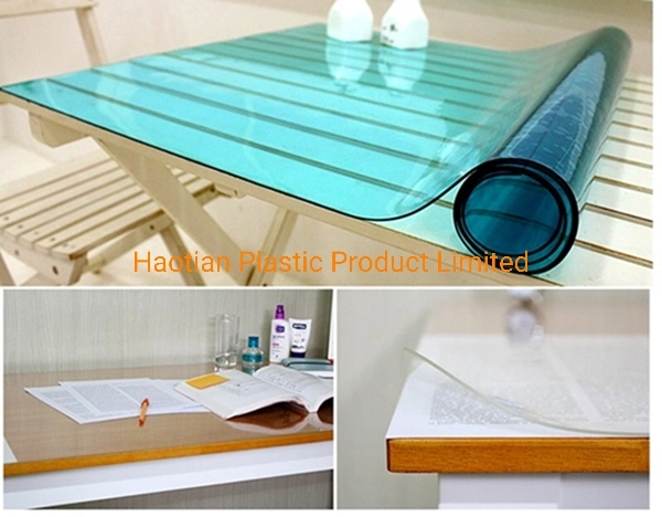 2mm 3mm Clear Plastic Fabric PVC Table Cloth