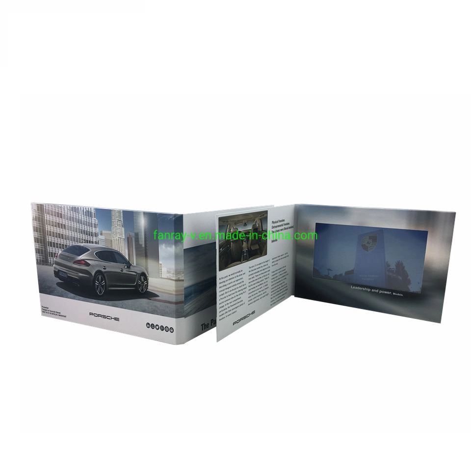 Chinese Factory Custom 7inch LCD Video Greeting Card for Health and Beauty Industry