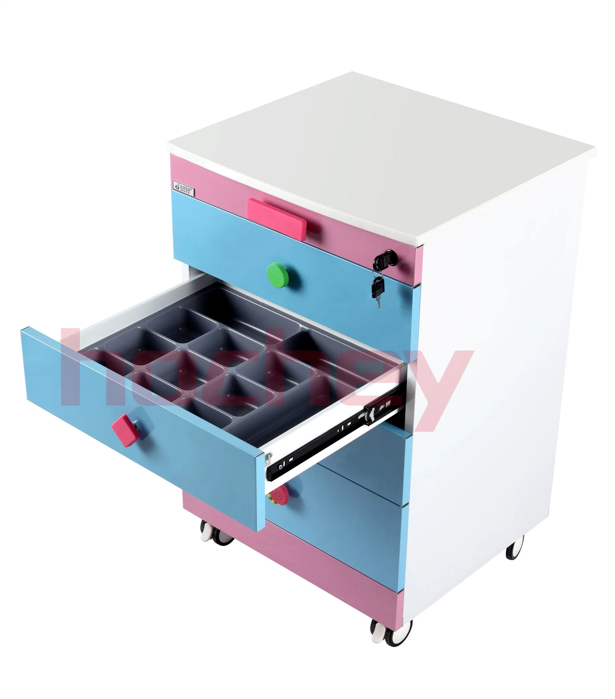 Dental 4 Tier Kids Cabinets Medical Mobile Furniture Dental Furniture Cabinets Teeth Trolleys Mobile Cabinets Laboratory Dental Units