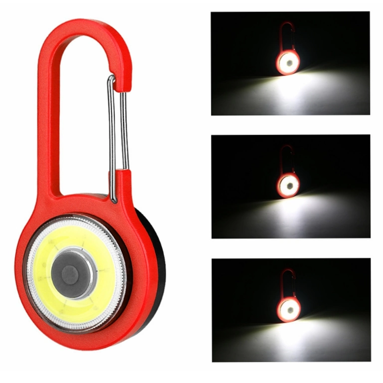 New Upgrade Durable Cr2032 Battery Powered COB Mini Keychain Flashlights Portable LED Keychain Torch Light Lamp Quality Camping Emergency LED Flashlight