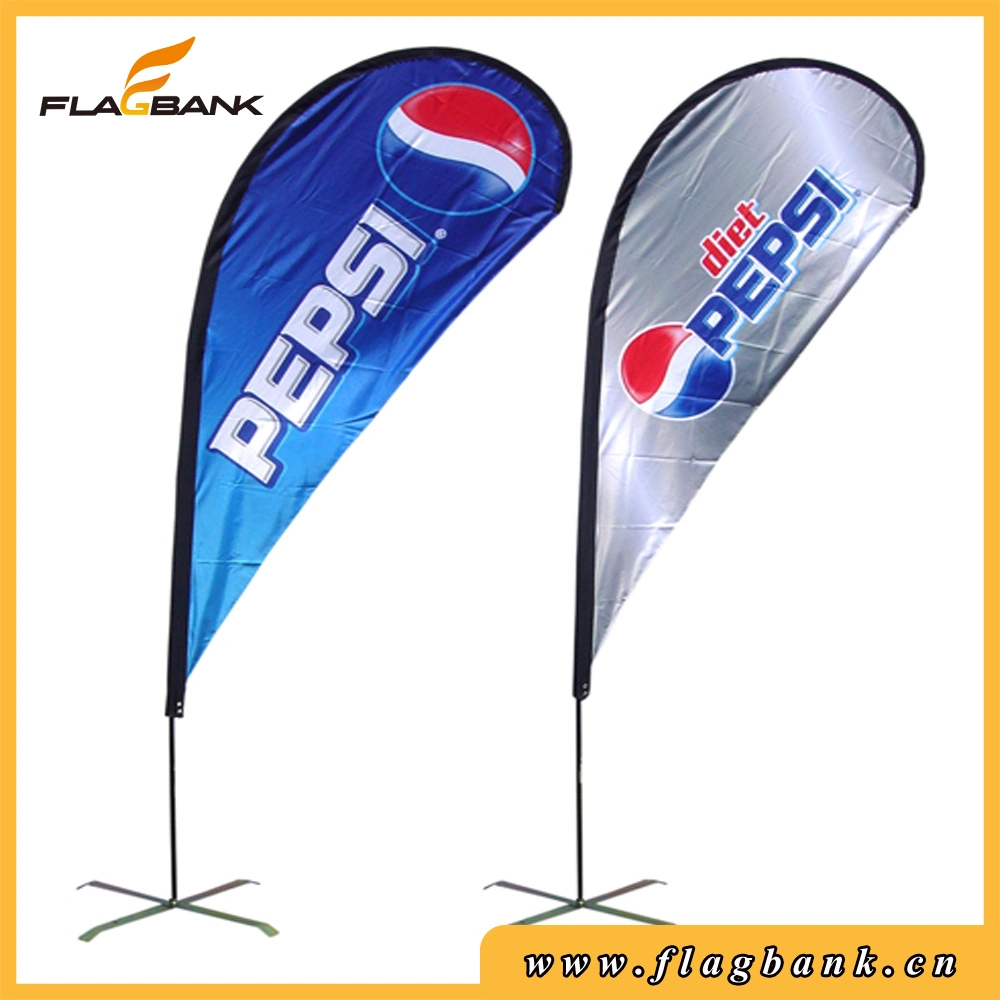 Exhibition Aluminium Double Side Printing Teardrop Banner/Flying Banner