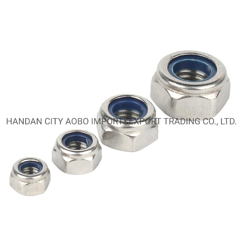 Stainless Steel Hex Nylon Insert Lock Nuts DIN985 Nylon Locking Nut