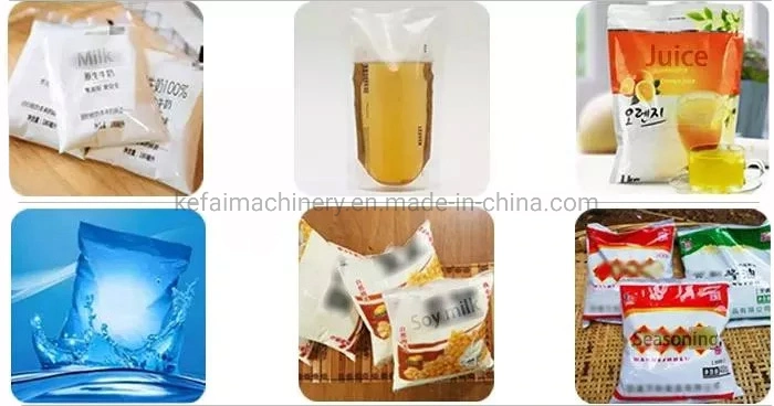 Kefai automatique de l'eau de liquides aseptiques Sachet Sac Pochette lait faire machine de conditionnement