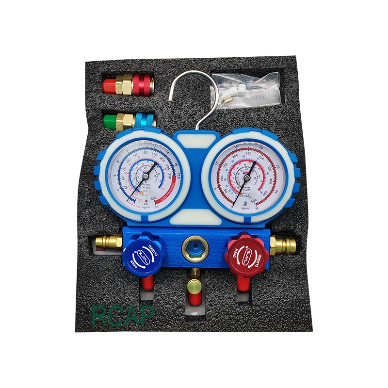 AC Repair Kit R134 Manifold Guage Toolbox with 1.5m Hose