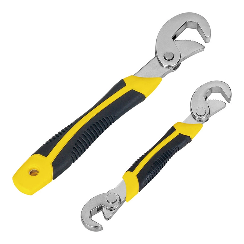 2PCS Multi-Functional Three Sides with Teeth Large Opening Quick Wrench