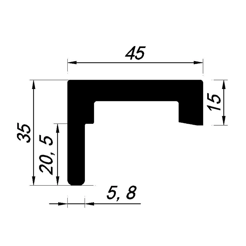 Customized High quality/High cost performance  Environmental Waterproof Hidden Composite Primed WPC Door Frame