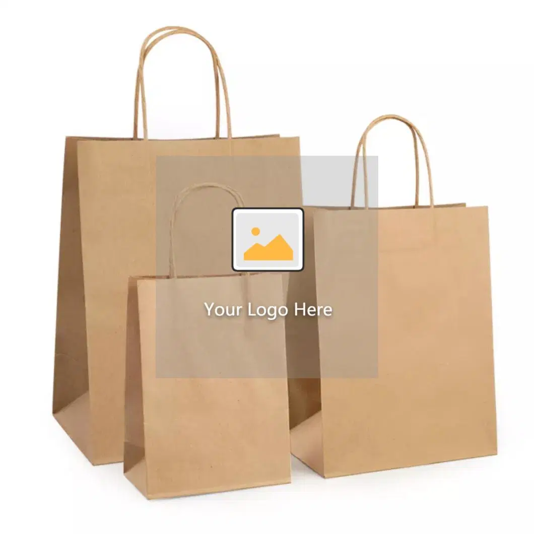 Recycled Customized Shopping Kraft Paper Bag Gift Handbag Packaging Bag