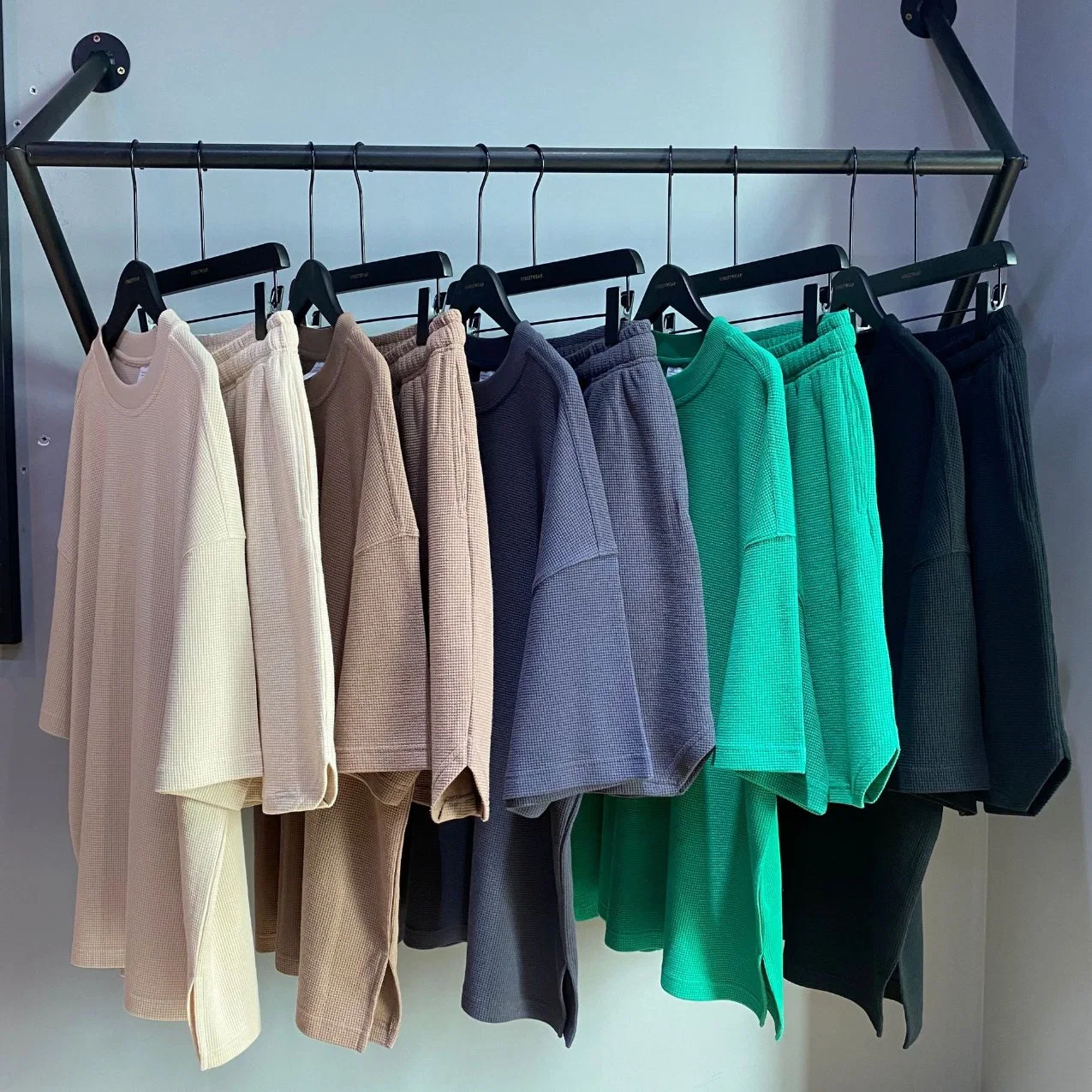 Высокое качество ослабление моды на рубашке Custom зеленый 100% хлопок Streetwear Леди одежды
