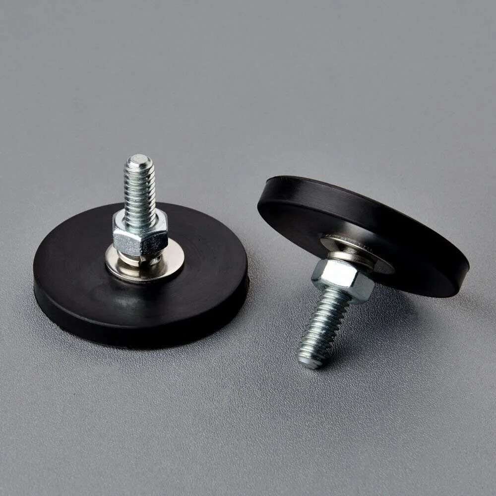 Rubber Coated Neodymium Magnet Base with Pull-Force 18.5lbs for Car