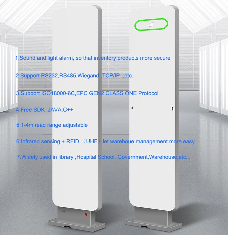 TCP/IP RS232 RS485 Access Control Reader UHF Security Gate Reader