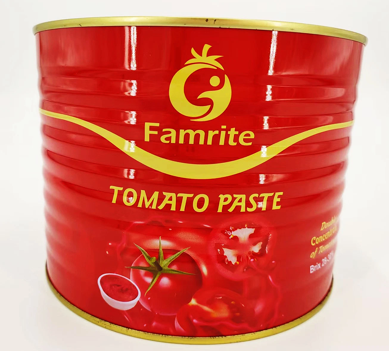Doble concentración de la calidad de exportación de pasta de tomate
