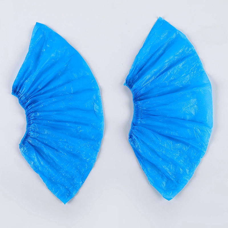 Disposable Blue PE Waterproof Shoe Cover