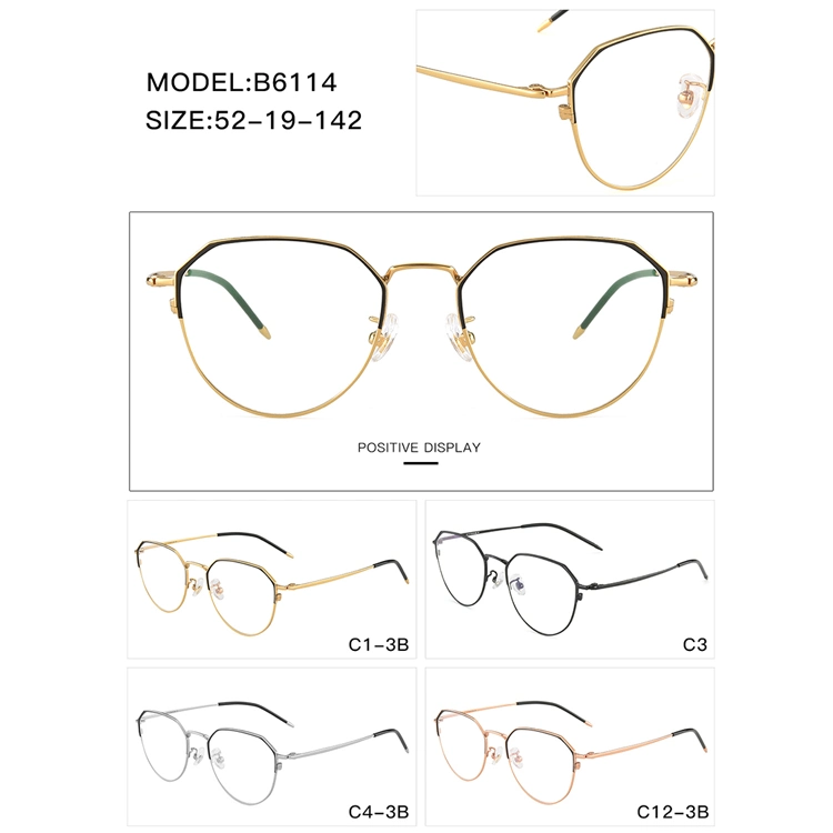 2019 Ready Stock New Fashion Round Titanium Optical Frame