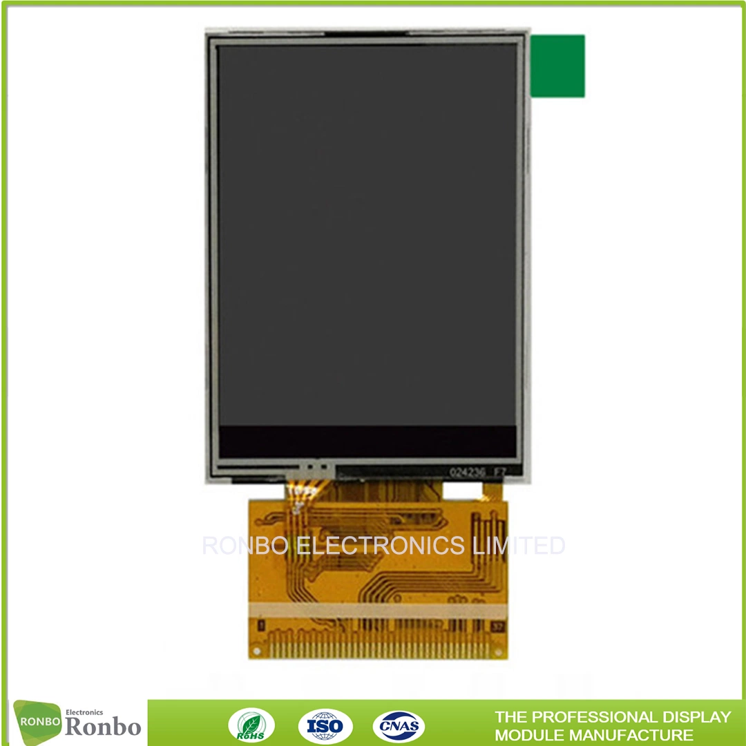 Ecrã LCD TFT LCD táctil resistivo personalizado de 2.4 polegadas QVGA 240 * 320 MCU de 16 bits Interface