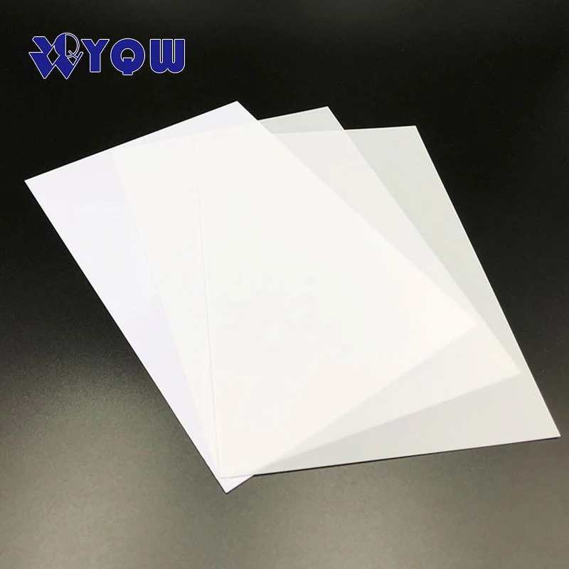 Blank White Plastic PVC ID Card Printing Material 200X300mm