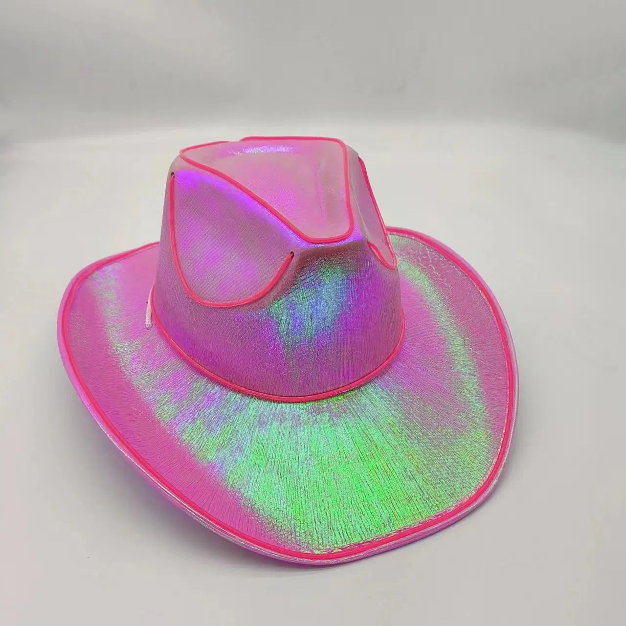 Flashing Neon LED Light up Cowboy Hat Adult Cowboy Halloween Christmas Decoration