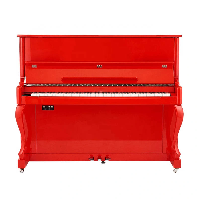 Aufrechte 88 Tasten Digital Piano Red Polish mit MIDI-Schnittstelle Elektronische Tasten Für Die Touch-Bedienung Mit Klavier