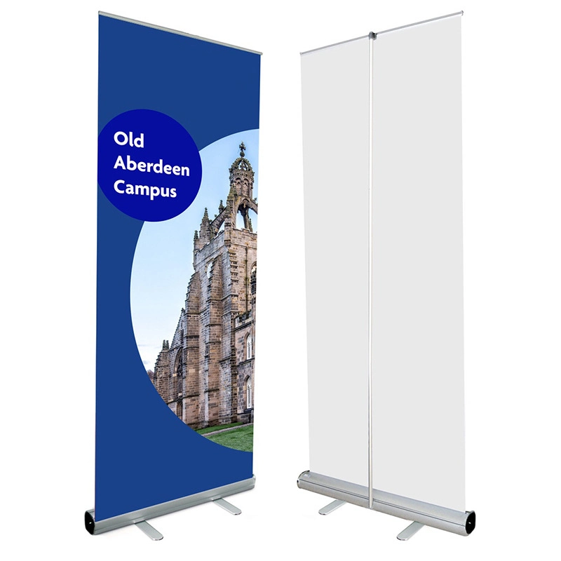 Standard Retractable Exhibition Double Side Aluminum Roll up Banner Stand