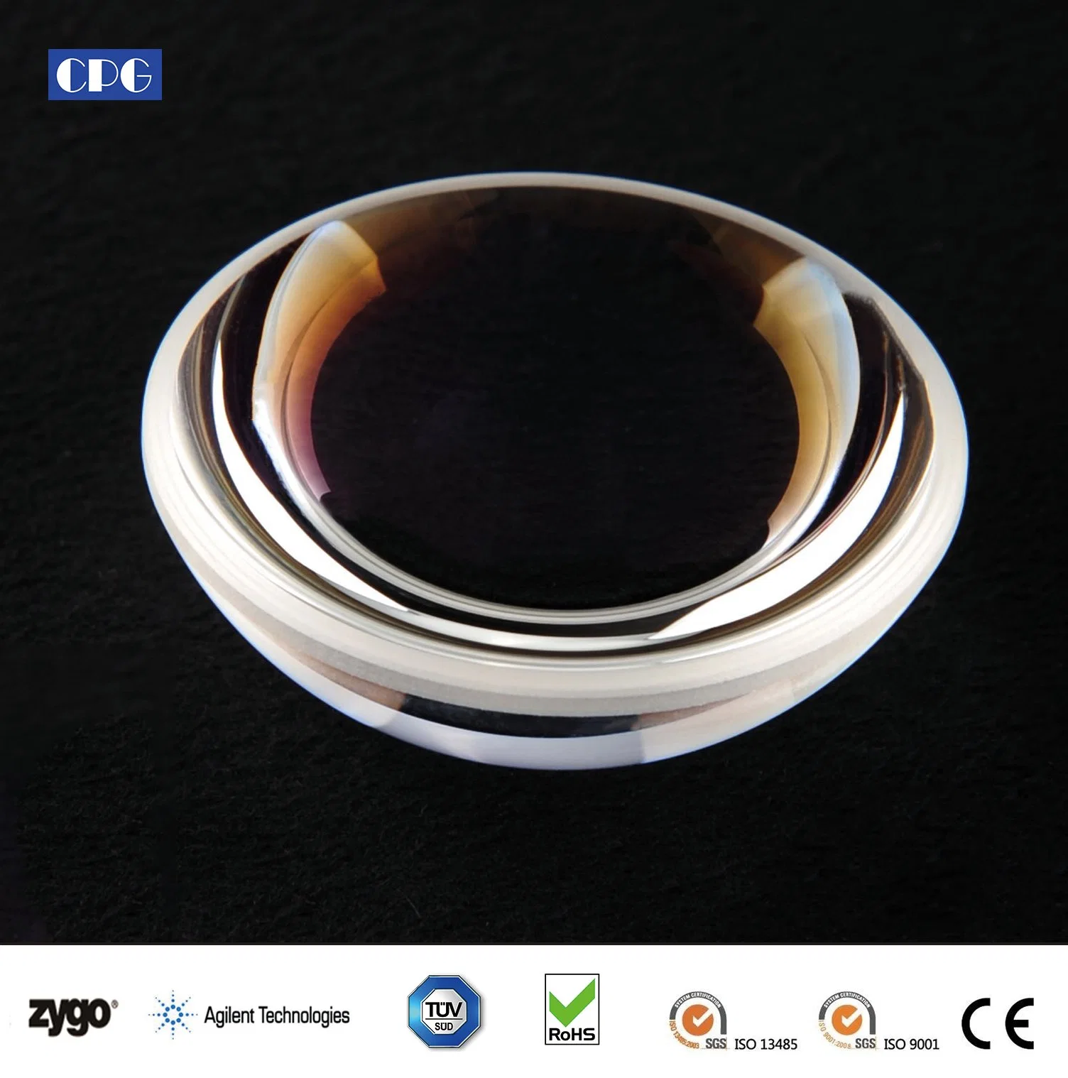 Dia76.2mm UV Fused Silica Polished Optical Spherical Lens