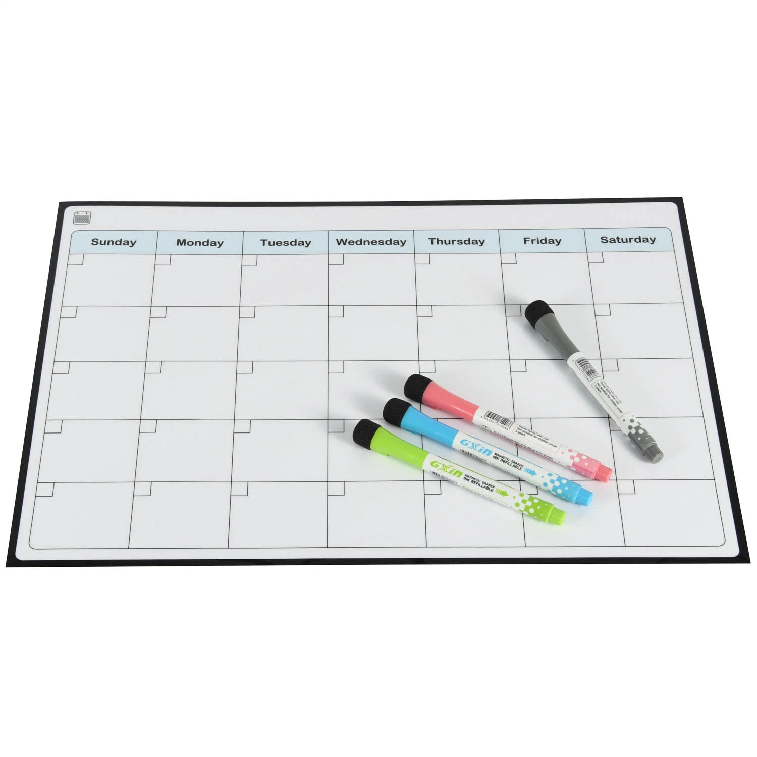 Feuille de tableau blanc magnétique à effaçable à sec flexible pour réfrigérateur avec marqueur pour tableau blanc Stylo