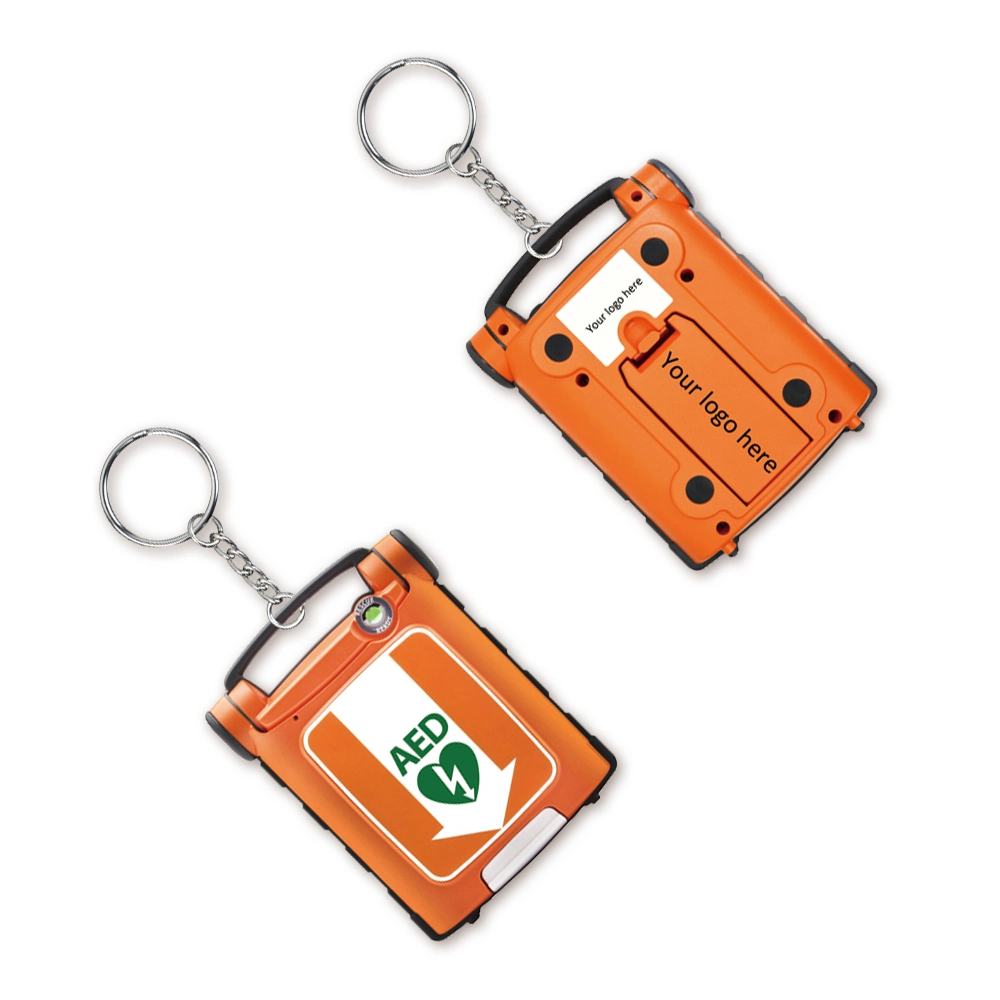 Wap-Health Factory Direct Sale LED Keyring Torch Aed Keychain with Aed Training Souvenir