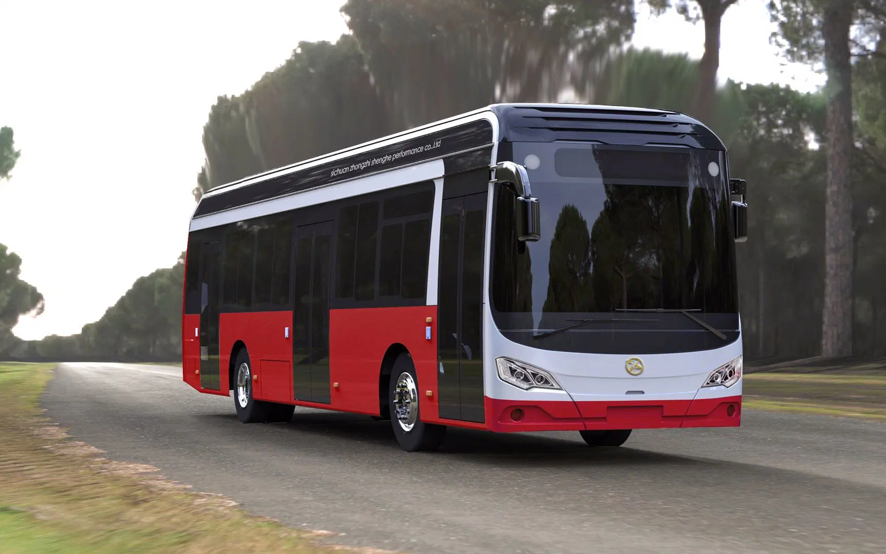 Syp Sh6120de 12 Meter 60 Seat Diesel City Bus 280HP Euro 5 Engine Auto Gear Box 55 Seats 100 Passenger Laod BRT Bus